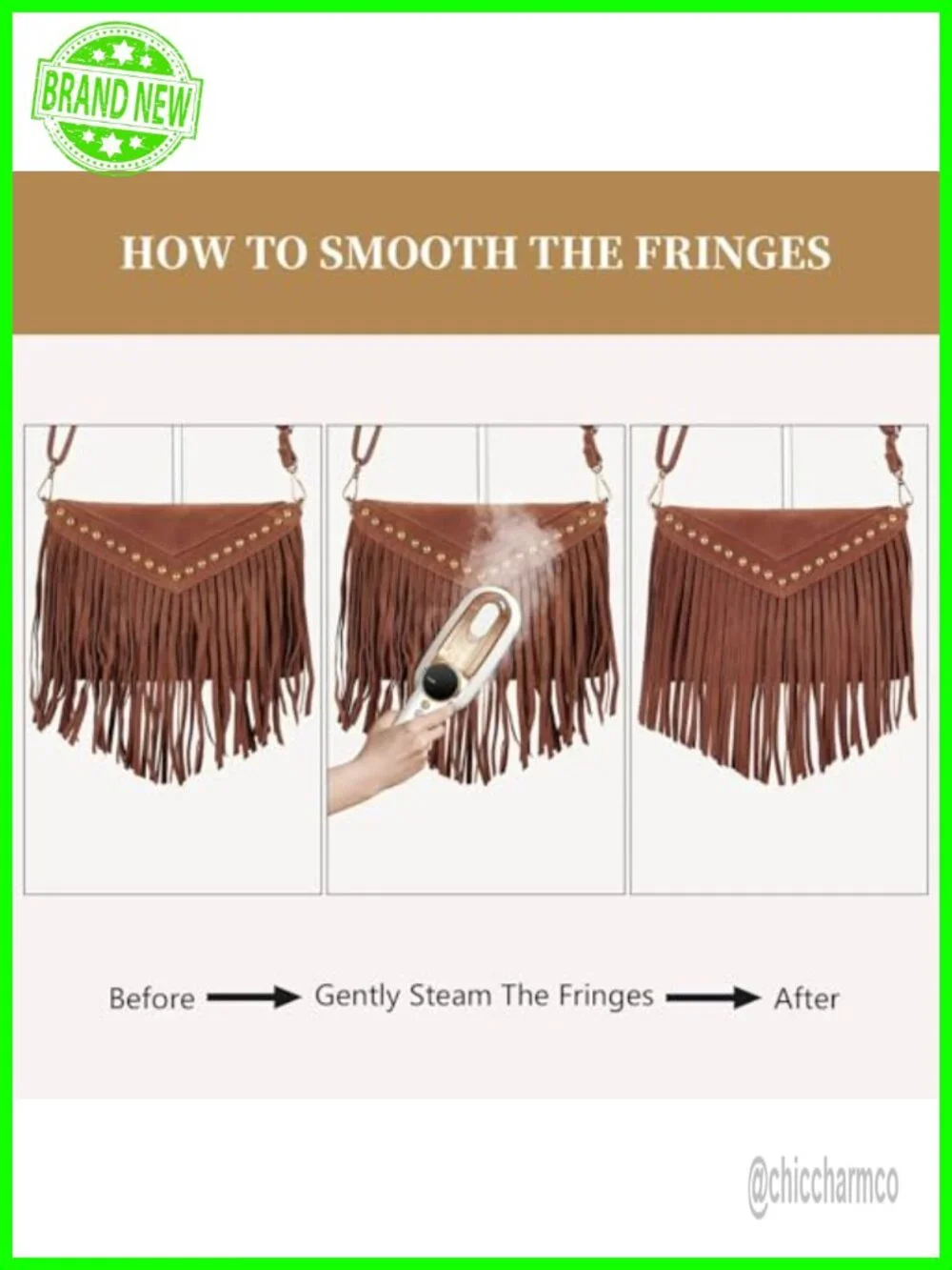 Faux Suede Fringe Crossbody Hobo Handbag with Tassels